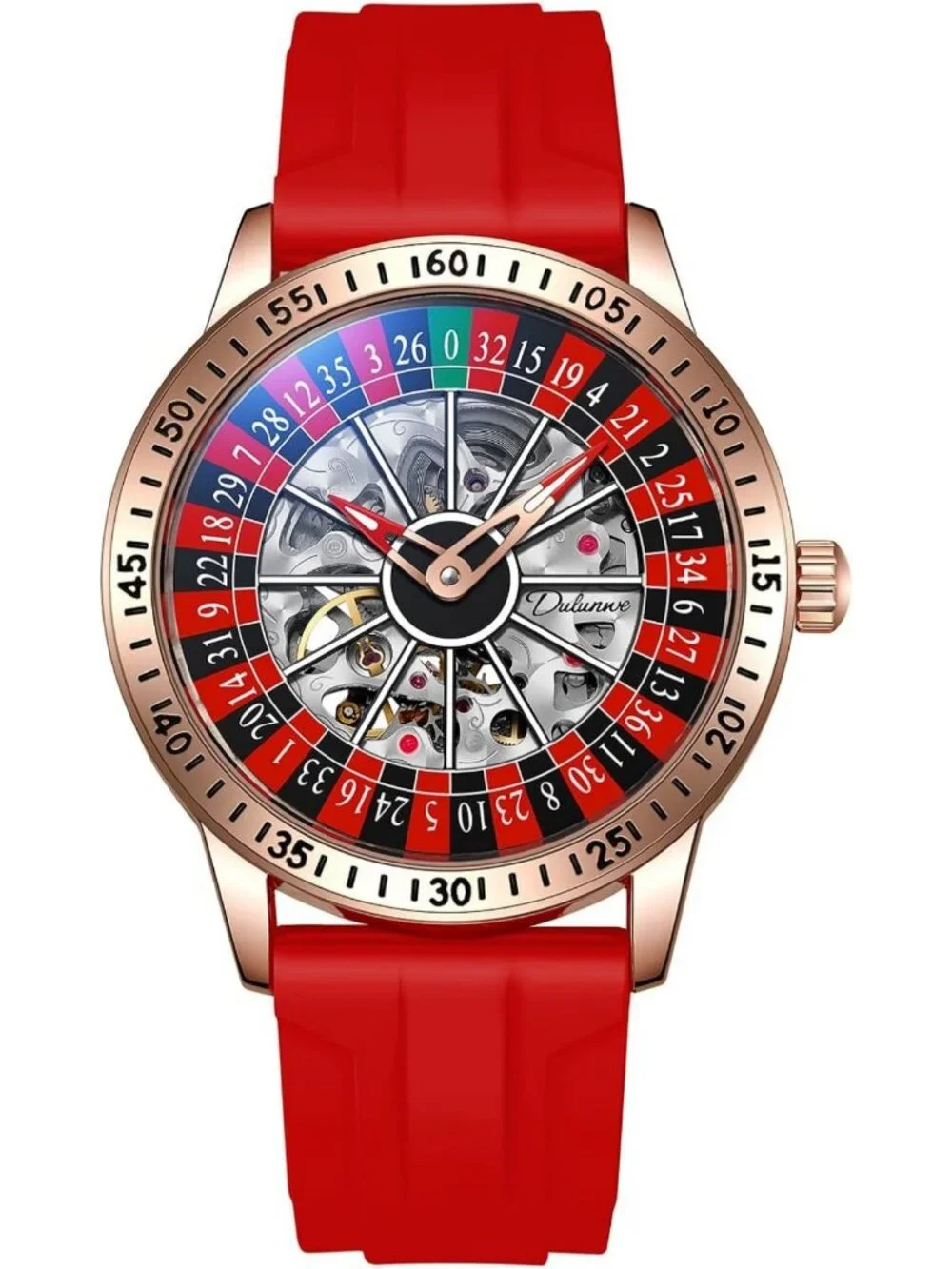 Stylish Automatic Mechanical Men's Watch | Hollow Skeleton Design, Waterproof